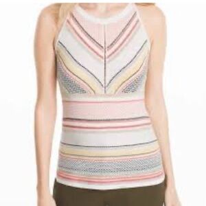 White House Black Market Multicolor Striped Tank Top